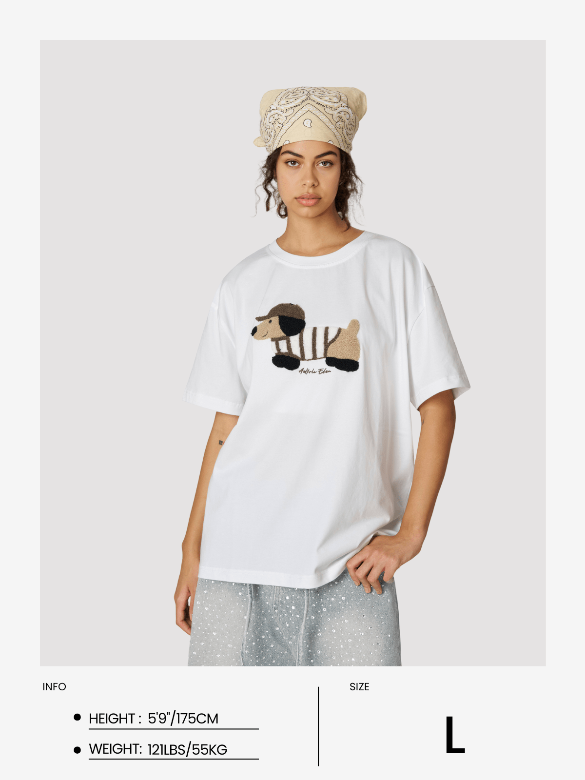 Aelfric Eden Embroidery Dachshund Tee