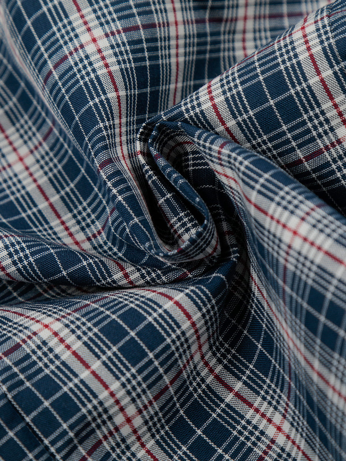 Aelfric Eden Plaid Tie Cropped Long Sleeve Shirt