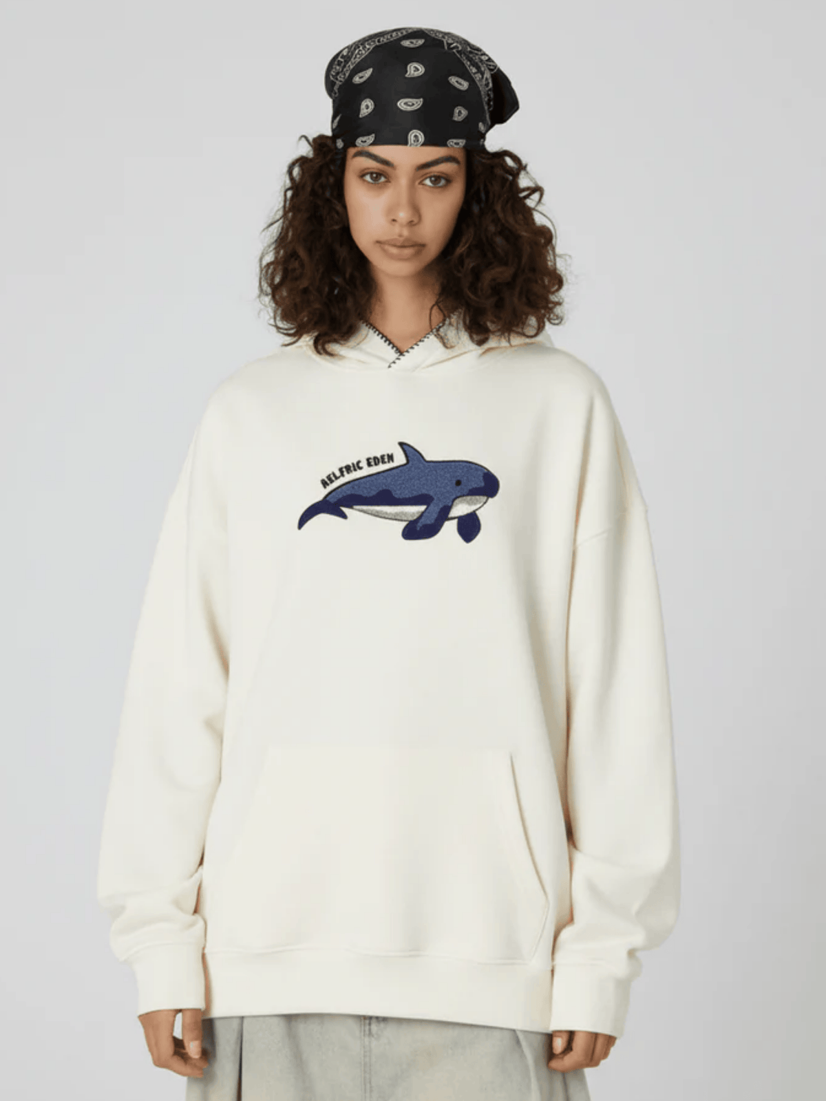 Aelfric Eden Oversized Whale Pullover Hoodie