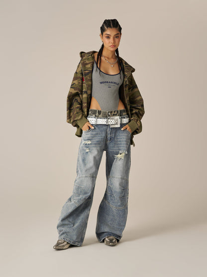 Aelfric Eden Baggy Barrel Double Waist Jeans