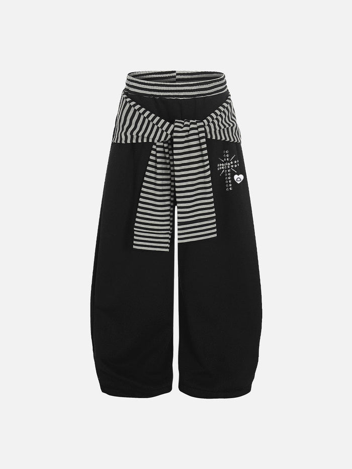 Aelfric Eden Stripe Layered Baggy Barrel Sweatpants