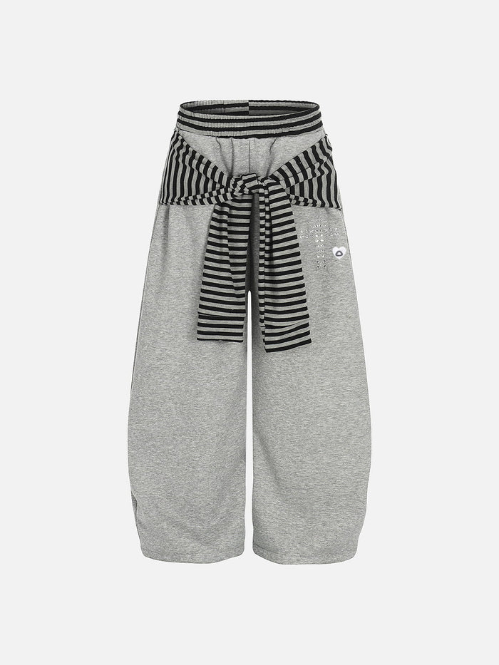 Aelfric Eden Stripe Layered Baggy Barrel Sweatpants