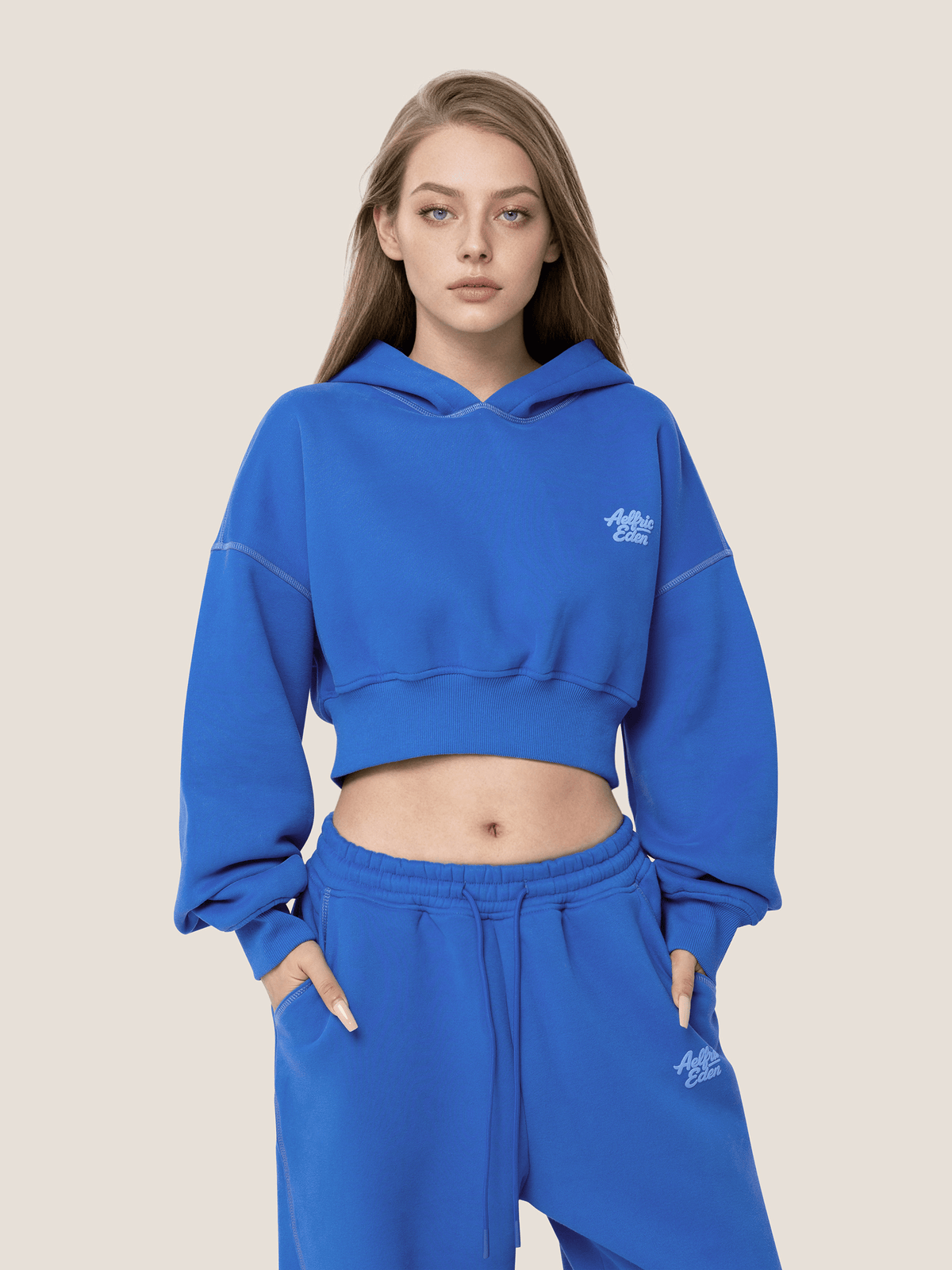 Soufflé Cropped Hoodie Sets