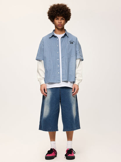 Aelfric Eden Plaid Layered Long Sleeve Shirt