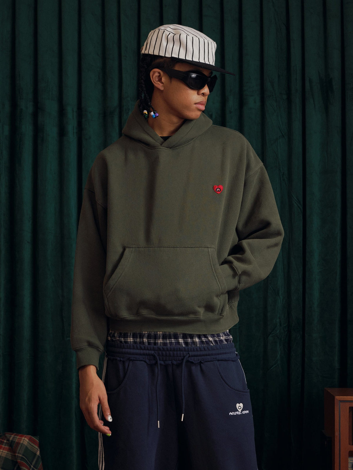 Aelfric Eden Boxy Fit Distressed Washed Hoodie