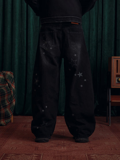 Aelfric Eden Baggy Barrel Star Jeans