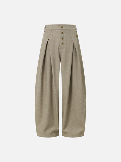 Aelfric Eden Pleated Baggy Barrel Pants