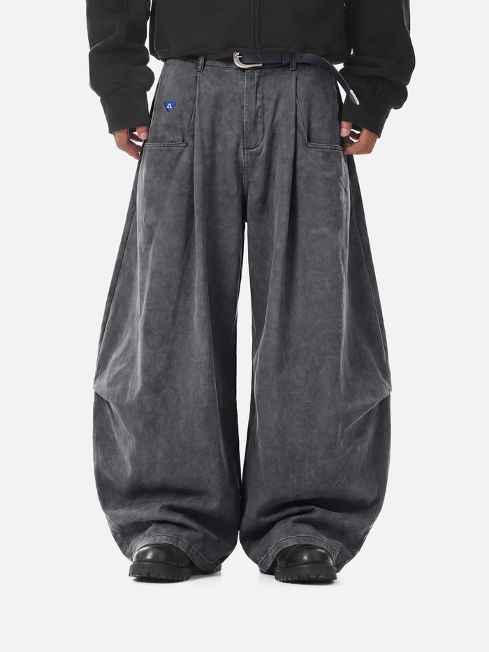 Aelfric Eden Pleated Pocket Baggy Barrel Pants