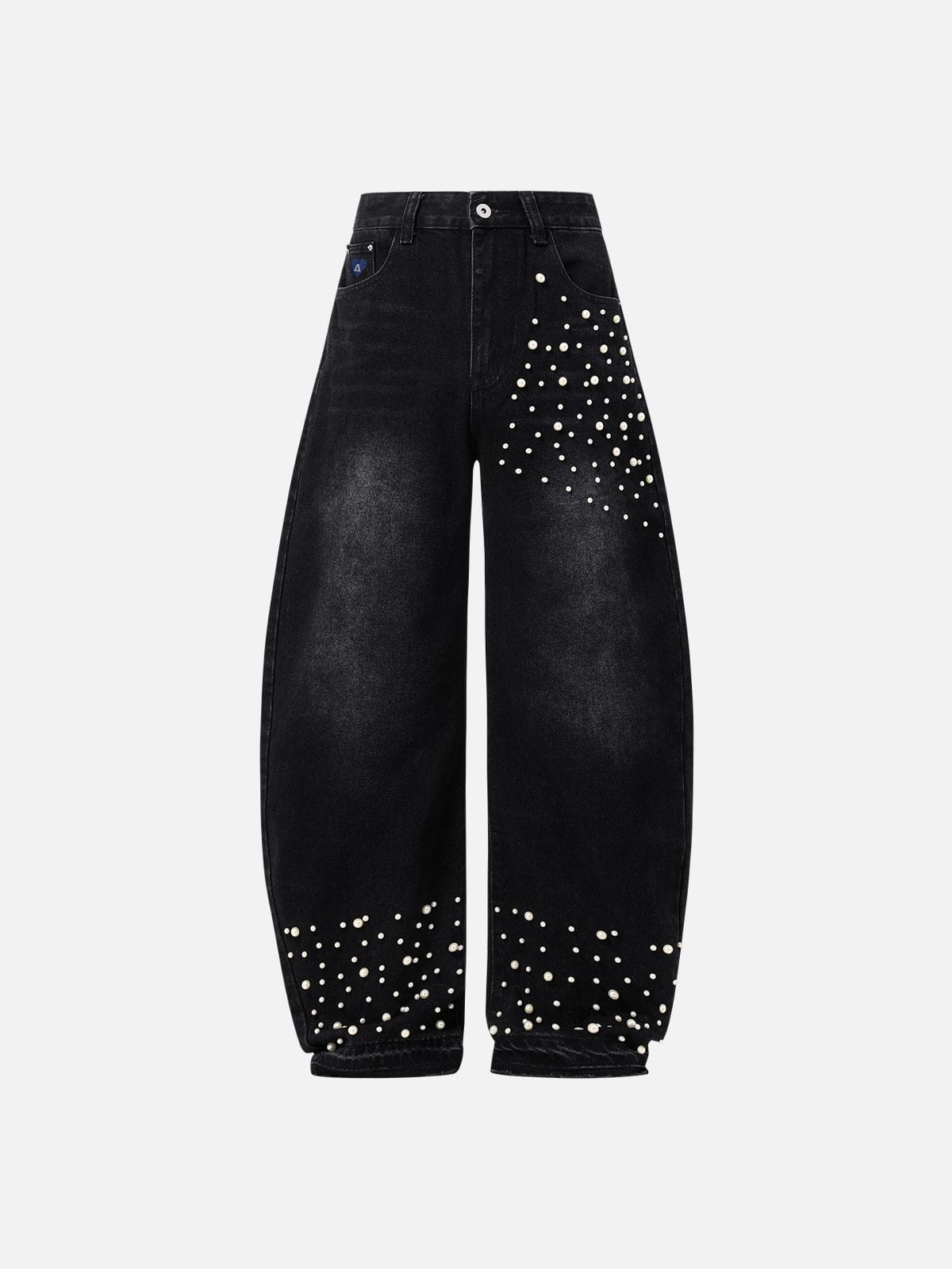 Aelfric Eden Pearl Embellished Baggy Barrel Jeans
