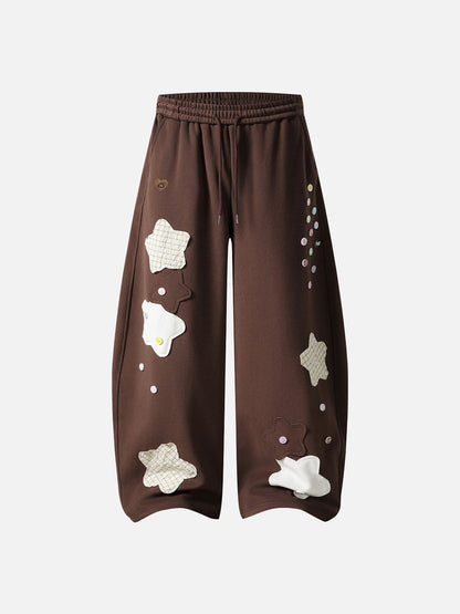Aelfric Eden Star Patch Baggy Barrel Sweatpants