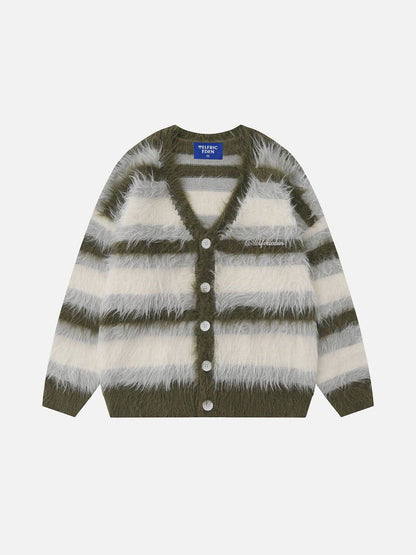 Aelfric Eden Oversized Blocking Striped Cardigans