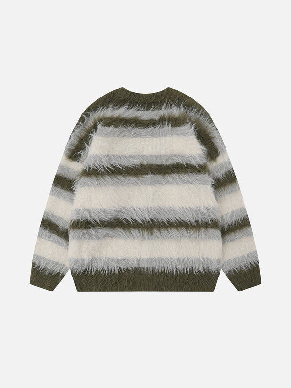 Aelfric Eden Oversized Blocking Striped Cardigans