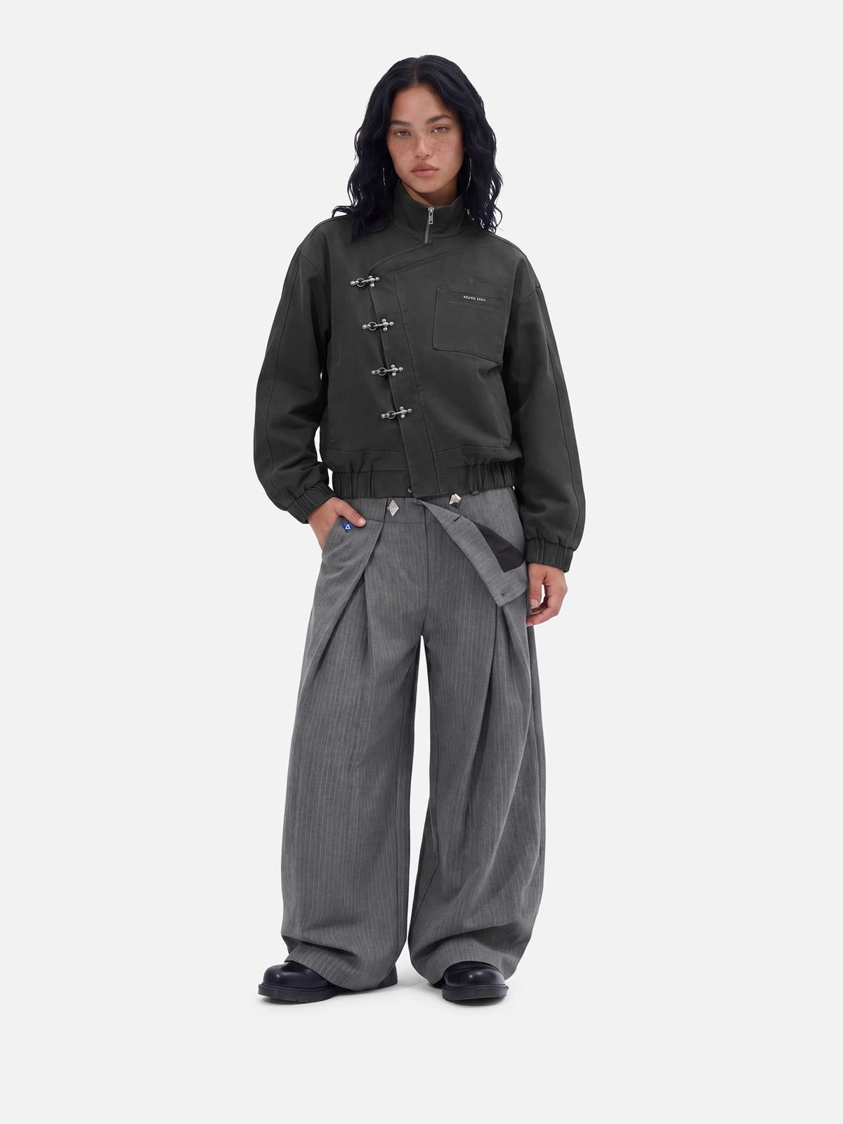 Aelfric Eden Double Waist Pleated Baggy Pants