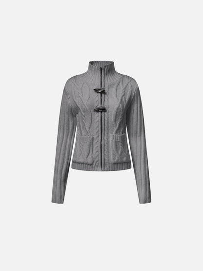 Aelfric Eden Cable Knit Toggle Zip Cardigan
