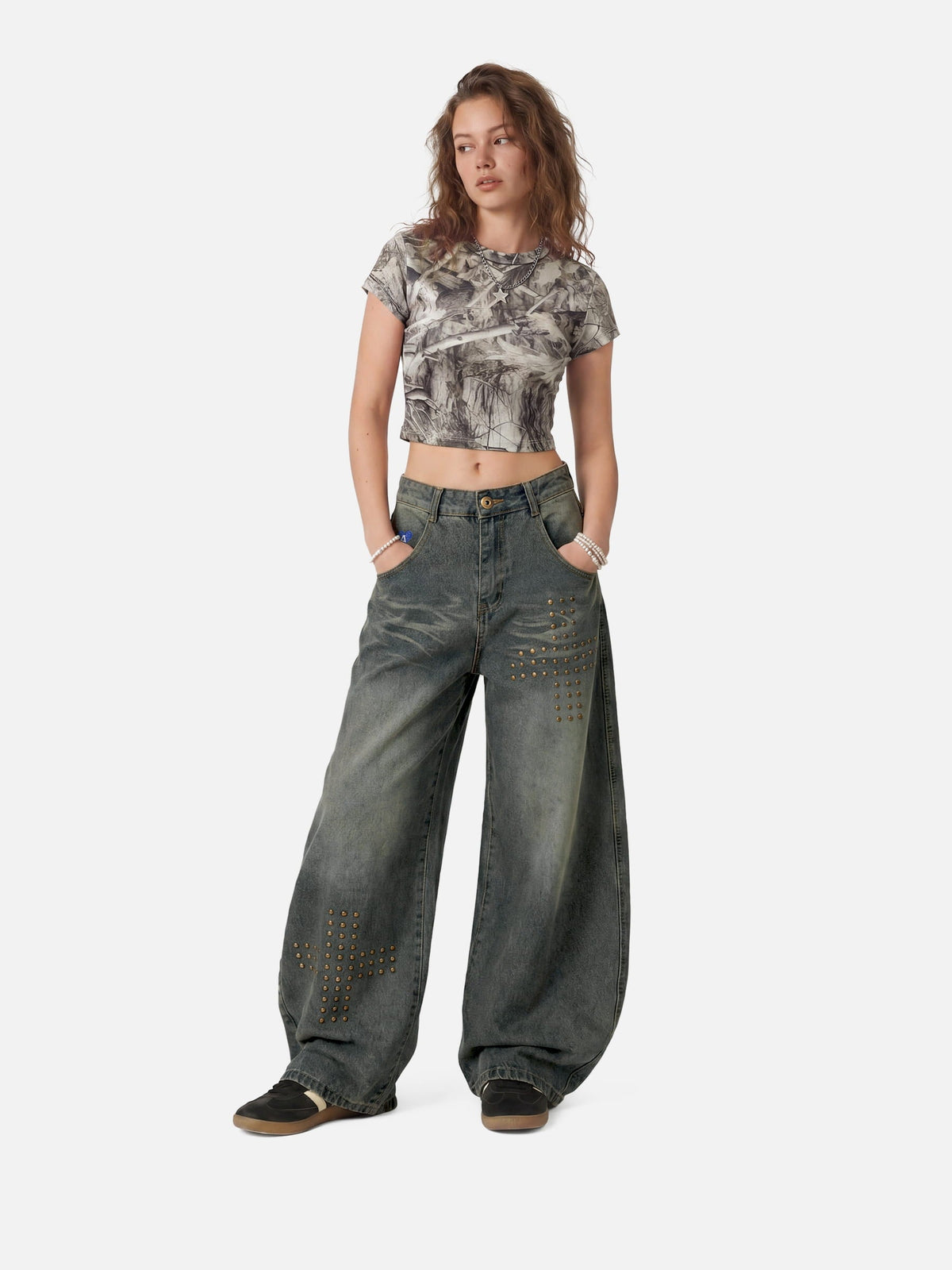Aelfric Eden CAMO Forest Cropped Baby Tee