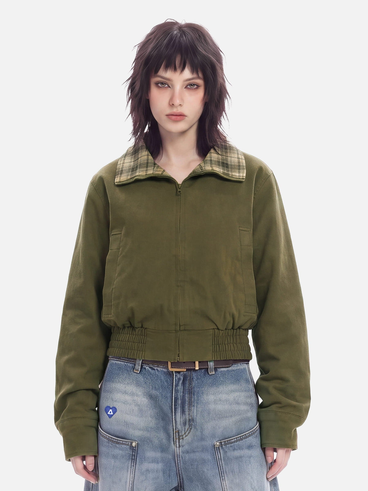 Aelfric Eden Plaid Collar Jacket