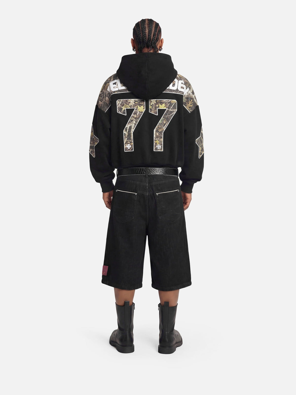 Aelfric Eden Boxy CAMO Panel Pullover Hoodie