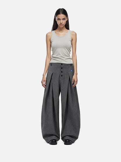 Aelfric Eden Pleated Baggy Barrel Pants