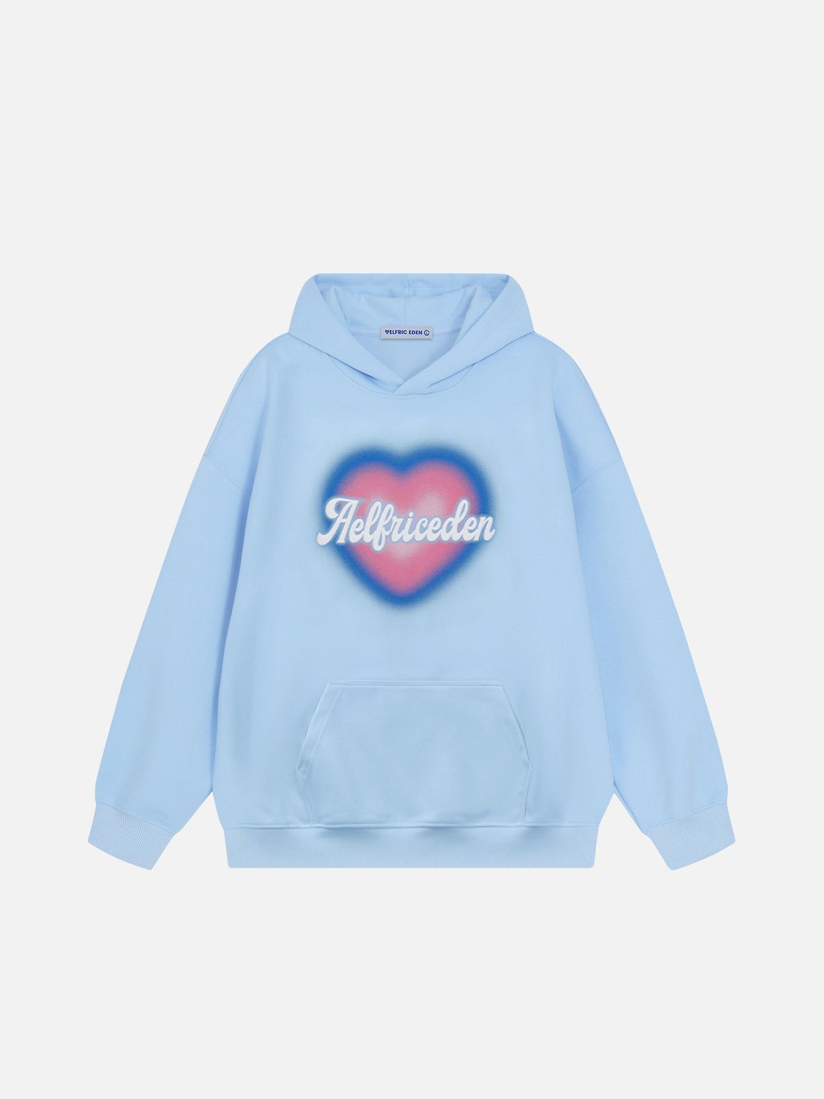 Aelfric Eden Dip Dye Heart Graphic Pullover Hoodie
