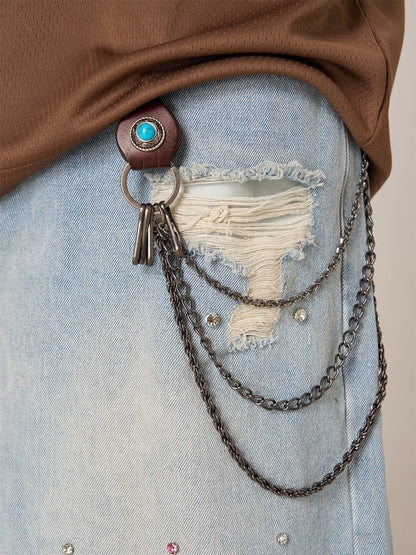 Vintage Layered Belt Metal Chain