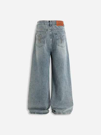 Aelfric Eden Baggy Fringe Jeans