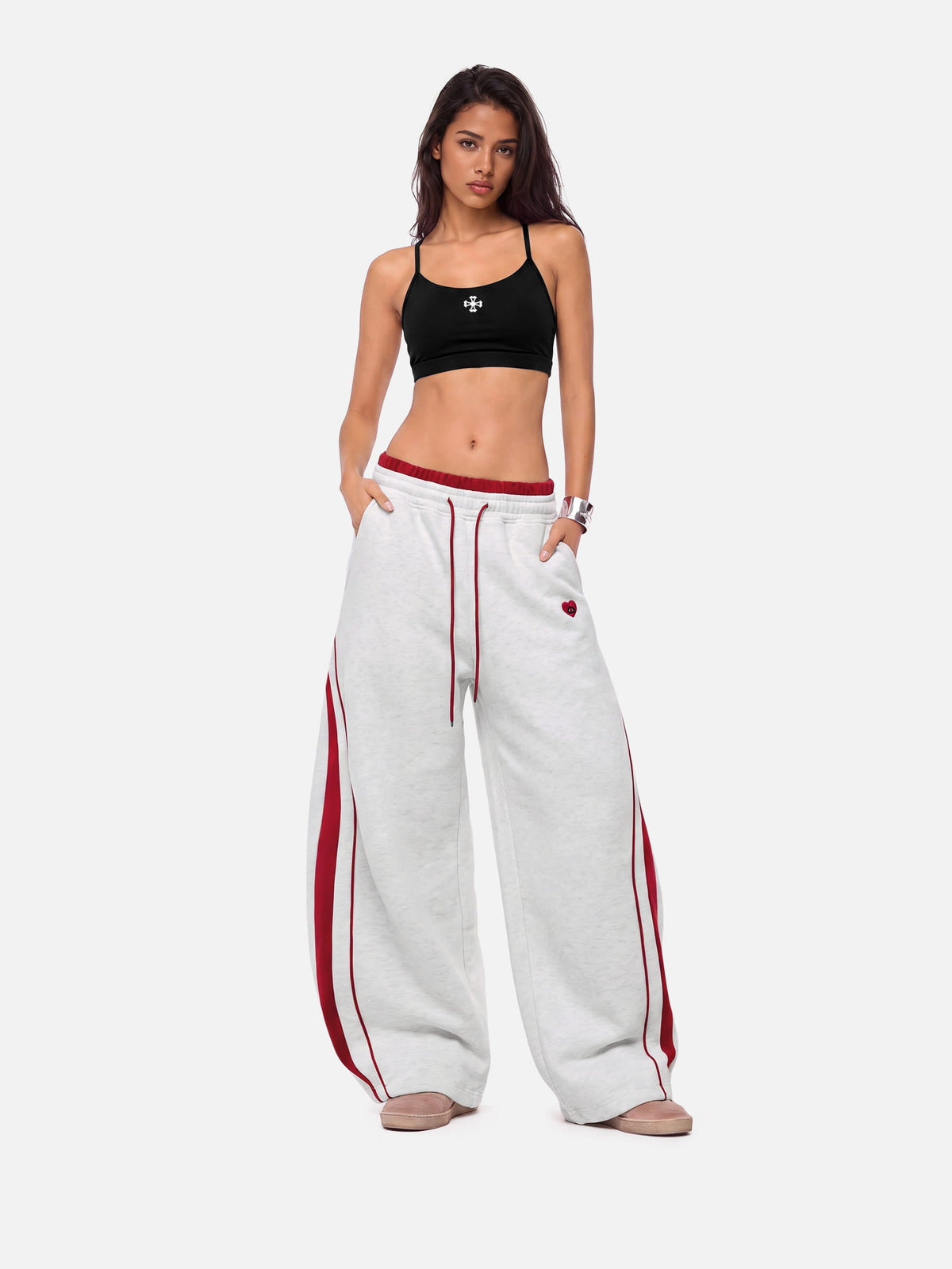 [Pre-Order] Aelfric Eden Striped Baggy Barrel Sweatpants