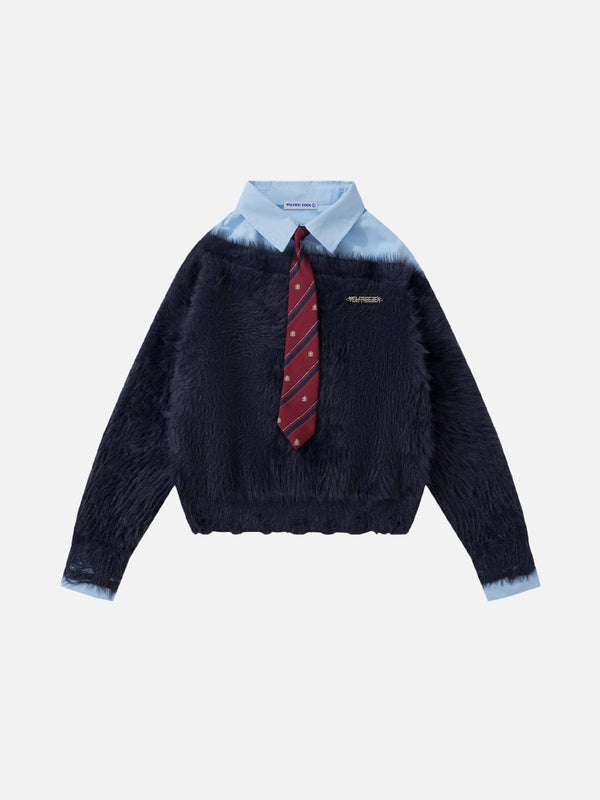 Aelfric Eden Tie Two Layer Sweater