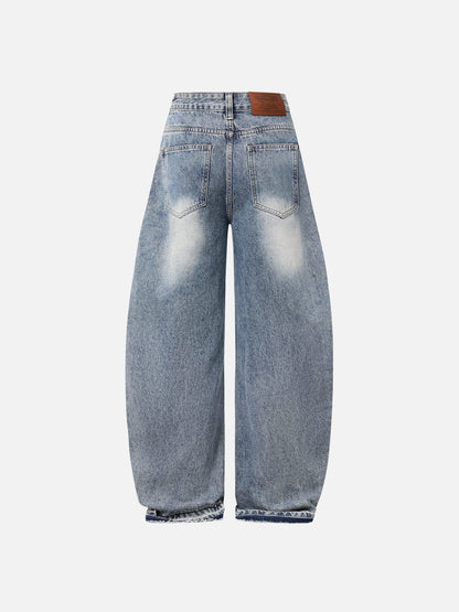 Aelfric Eden Pearl Embellished Baggy Barrel Jeans