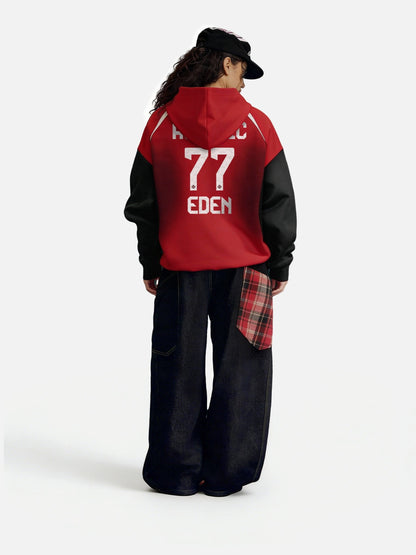 Aelfric Eden 77 Color Blocking Pullover Hoodie