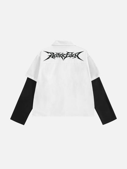 Aelfric Eden Tribal Panel Layered Long Sleeve Shirt