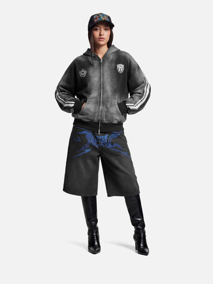 Aelfric Eden Flame Graphic Jorts