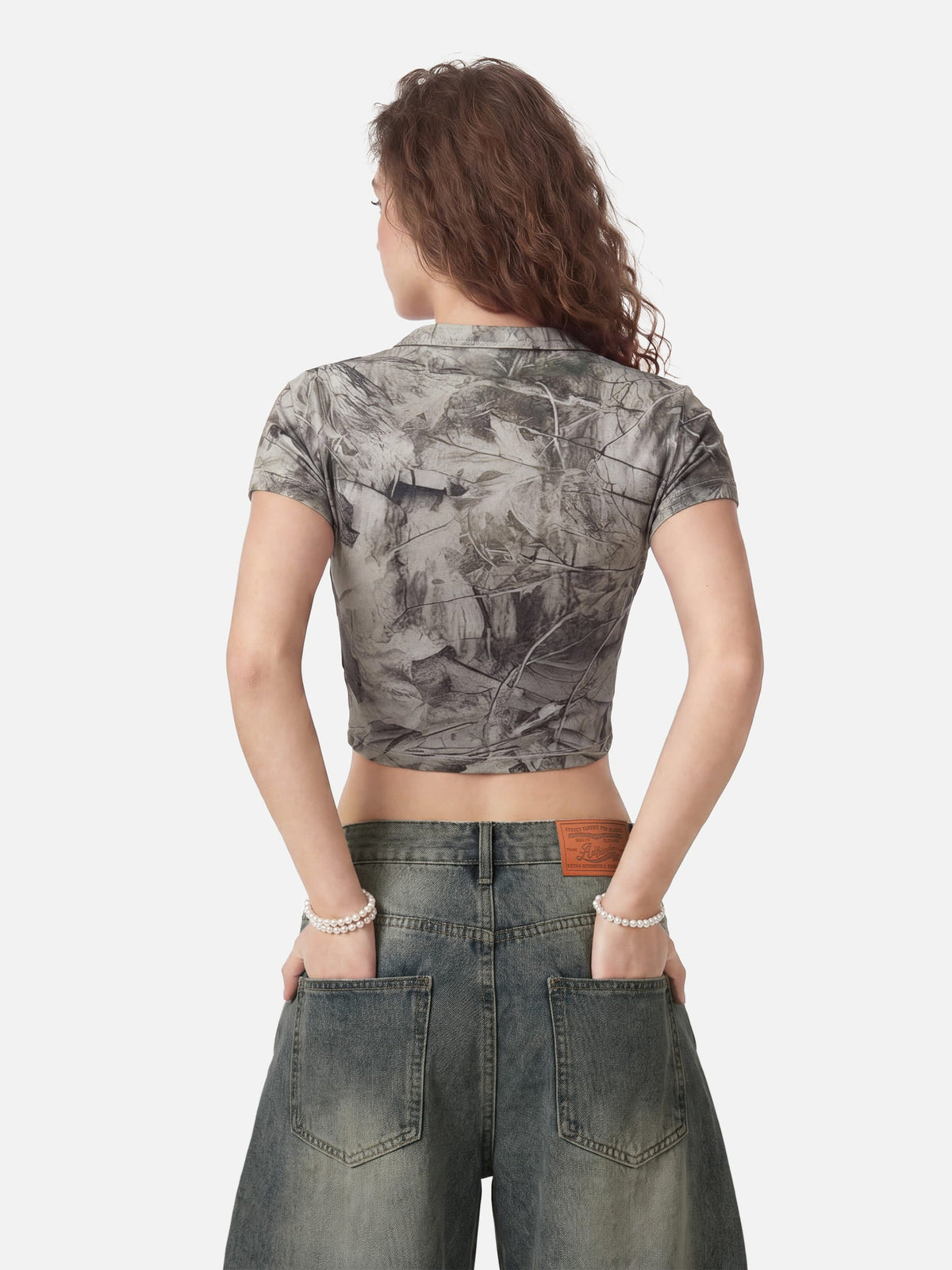 Aelfric Eden CAMO Forest Cropped Baby Tee