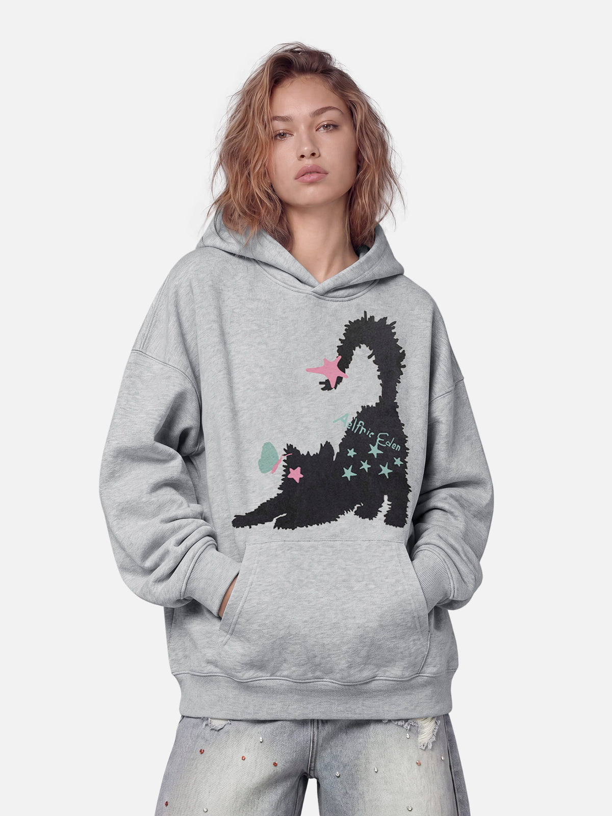 Aelfric Eden Cat Oversized Hoodie