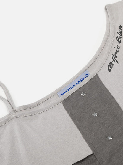 Aelfric Eden Star Panel Off-The-Shoulder Tee