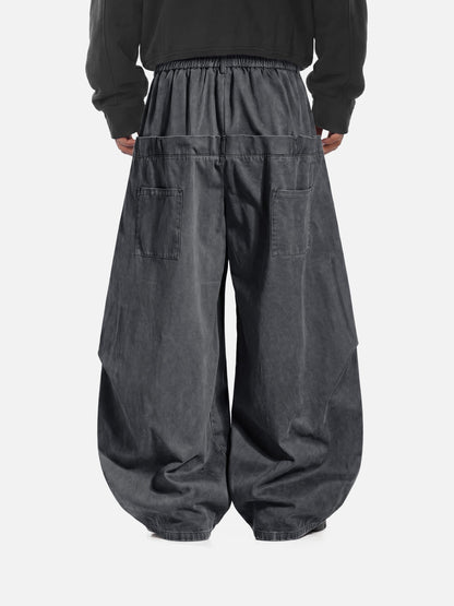 Aelfric Eden Pleated Pocket Baggy Barrel Pants
