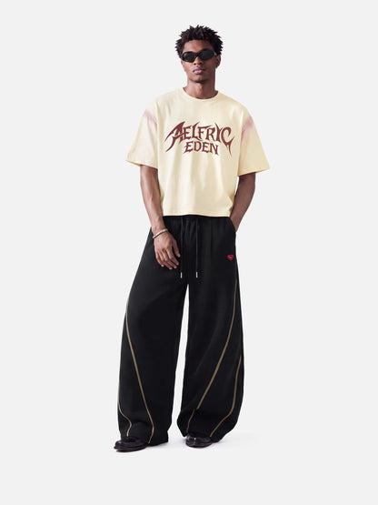 Aelfric Eden Contrast Stitch Baggy Barrel Sweatpants
