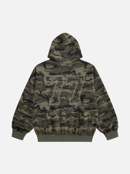 Aelfric Eden Camo Zip Up Hoodie