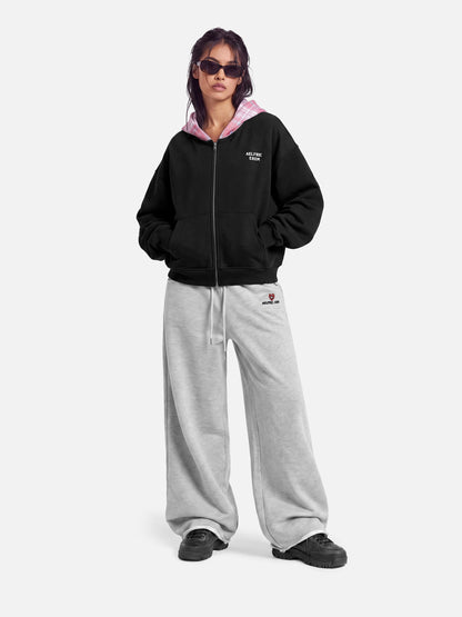 Aelfric Eden Boxy Plaid Hood Zip Up Hoodie