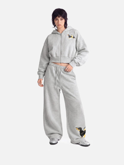 [Pre-Order] Aelfric Eden Cropped Dachshund Zip Up Hoodie