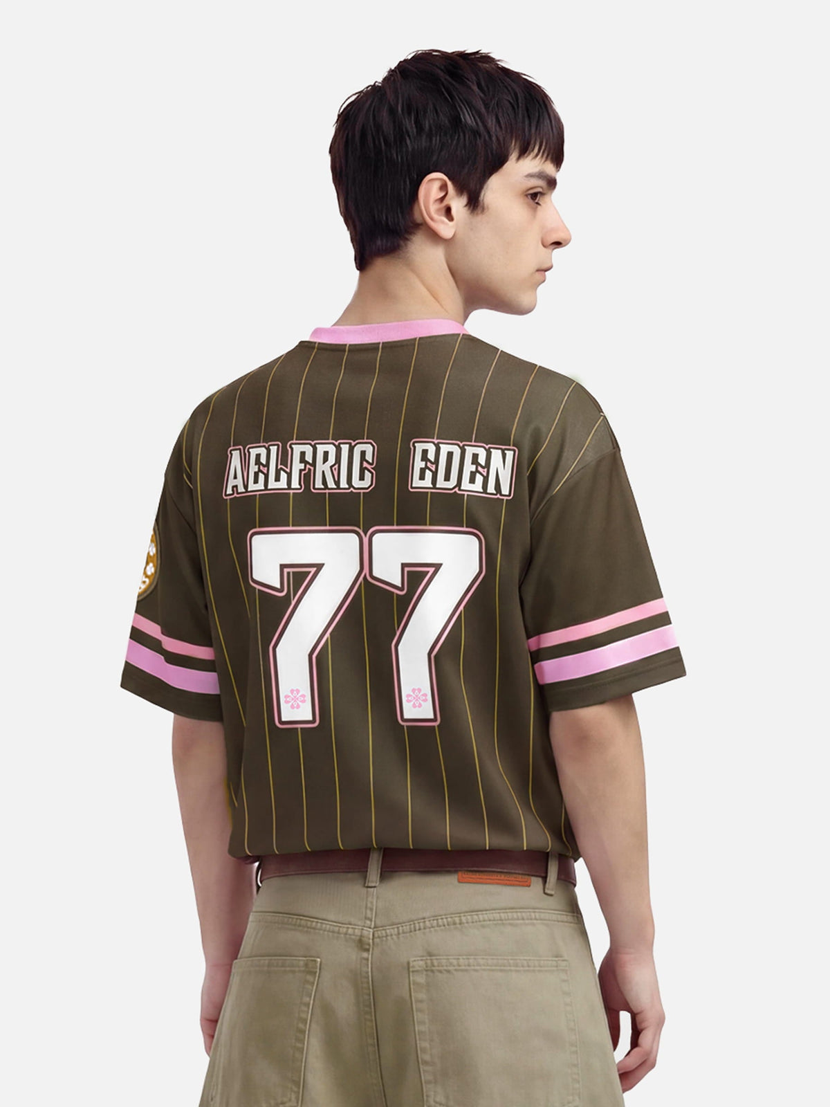 Aelfric Eden Boxy Pinstripe Jersey Tee