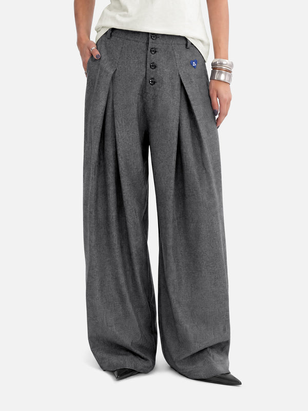 Aelfric Eden Pleated Baggy Barrel Pants