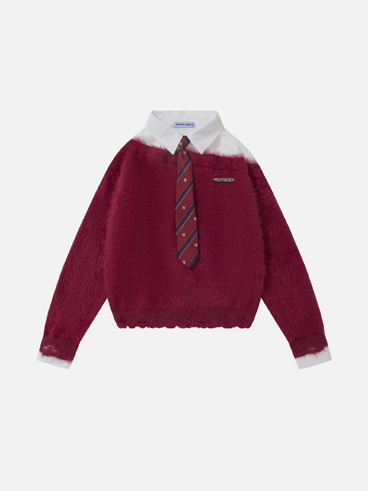 Aelfric Eden Tie Two Layer Sweater
