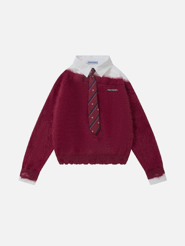 Aelfric Eden Tie Two Layer Sweater
