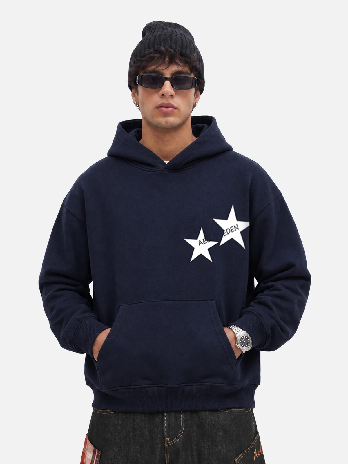 Aelfric Eden Star Color Contrast Hoodie