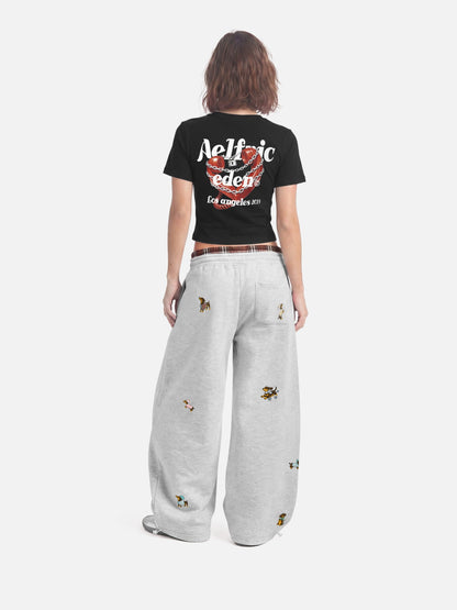 Aelfric Eden Dachshund Double Waist Baggy Barrel Sweatpants