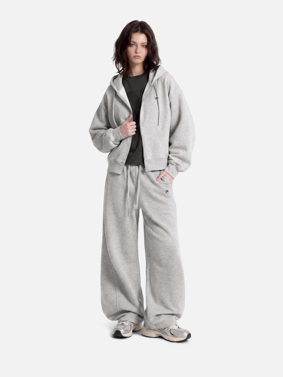 Aelfric Eden Boxy Double Zip Up Hoodie