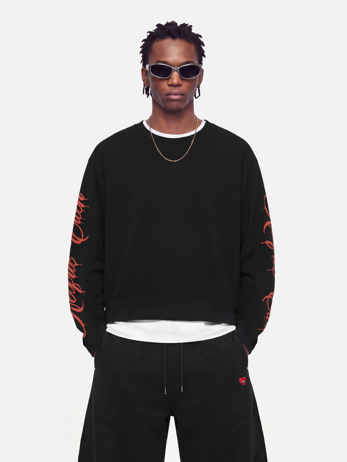 Aelfric Eden Boxy Script Long Sleeve Tee