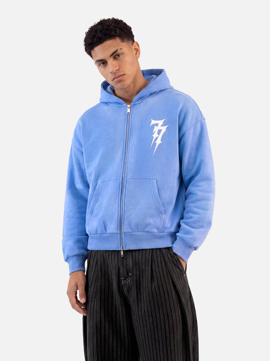 Aelfric Eden Boxy Washed Zip Up Hoodie