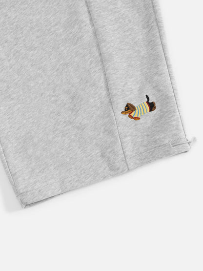 Aelfric Eden Embroidery Dog Baggy Barrel Sweatpants