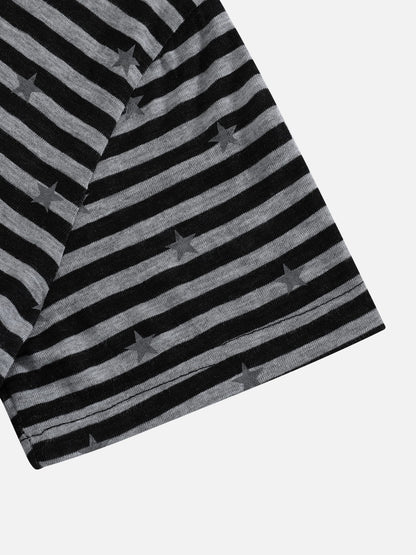 Aelfric Eden Stripe Star Off-The-Shoulder Tee
